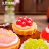 Resina miniatura comida brincar sobremesa pão biscoito creme cola material faça você mesmo resina artesanato pequenos acessórios ornamentos feitos à mão