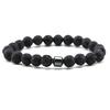 Pulseira de Contas da Moda de Pedra Olho de Tigre de 8mm Mais Vendida da Amazon Pulseira Magnética Clássica Masculina Pulseira Transfronteiriça