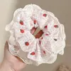 Goma para el pelo con estampado estilo Academia Melard para mujer, scrunchie de satén con malla de estampado de leopardo vintage, banda elástica de alta elasticidad y duradera