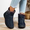 Tamanho Grande Quente Plus Veludo À Prova de Frio Veludo Cano Alto Sapatos de Algodão Comércio Exterior Transfronteiriço Impermeável Quente Botas de Neve Planas Moda Botas Femininas