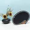 Artesanato em Madeira Mini Lousa Decorações Penduradas com Corda de Cânhamo Pendurais de Parede Decoração de Casa Enfeites Venda por Atacado de Fábrica em Estoque