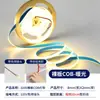 Tira de luces LED autoadhesiva de 220 V, alto voltaje, sin controlador, 2835, para decoración del hogar, luces de línea integradas para gabinetes de techo, venta al por mayor