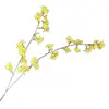 Flor artificial, flor de macieira de cabeça dupla, decoração para sala de estar e mesa de jantar, arranjo para salão de casamentos, material floral, adereços para fotos e fotografia