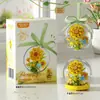 Compatible con Bloques de Lego, Plantas Suculentas en Maceta, Adornos de Girasol, Juguetes de Ensamblaje, Regalos de Alta Calidad para Niñas, Venta al por Mayor, Transfronterizo
