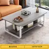 Mesa de Centro para Sala de Estar, Mesa Pequeña para el Hogar, Mesa Lateral Sencilla para Sofá de Casa de Alquiler, Mesa de Té Sencilla Moderna de Lujo Ligero para Balcón