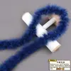 Tira de plumas planas de color directo de fábrica Tira de lana de pavo materiales de decoración manualidades regalo de Navidad DIY
