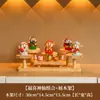 Enfeite de Cinco Deuses da Riqueza Estilo Chinês para Sala de Estar, Hall de Entrada e Armário de Sapatos, com Incensário para Paz e Proteção