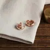 Aretes de Alta Gama, Aretes de Clip de Disco de Espiral Antimosquitos, Aretes de Aro Compactos de Metal, Aretes de Aro Simples, Retro para Mujer sin Perforación