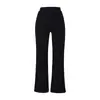 Pantalones Sexy Acampanados Micro Acampanados Estilo Deseo Puro para Mujer Otoño e Invierno Nuevo Elástico Cintura Alta Acampanados Ajustados Casuales