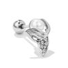 Brincos de moda novos com brincos de zircônia colorida, brincos de zircônia para garota de temperamento, unhas flash para o osso da orelha, atacado