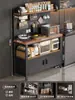 Estante de Almacenamiento para Cocina Multifuncional de Piso para el Hogar Contra la Pared Encimera Estante de Almacenamiento para Horno de Microondas Ollas y Sartenes Aparador Gabinete