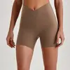 Pantalones Cortos de Yoga de Cintura Alta Transfronterizos Europeos y Americanos, Pantalones Deportivos Ajustados para Mujer que Realzan los Glúteos de Melocotón, Venta al por Mayor