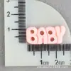 Acessórios para Capa de Celular, Acessórios de Resina, Cola Creme, Tags de Letras em Inglês para Bebê, Presilhas de Cabelo DIY, Patches Decorativos para Cabelo