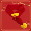 Bufanda linda de Año Nuevo para Gatos y Perros, Accesorio Navideño de Reno para Mascotas, Calentador de Cuello Festivo Rojo para Perros Pequeños