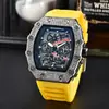 Nuevo Reloj de Barril Moda Richard Esfera Grande Reloj de Cuarzo Multifuncional Reloj para Hombre Explosiones de Tiktok