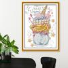 Feliz 99 Ponto Cruz Natureza Morta bolo sorvete pacote de material de bordado pintura decorativa para quarto fábrica atacado