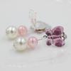 Brincos de Clipe Infantis Desenho Animado Sem Orelhas Furadas Diamante Colorido Contas Penduradas Brincos com Franja Brincos Decorativos para Meninas Preço por Par Estilo Infantil