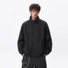 Chaqueta para Hombre Transfronteriza Color Sólido Estilo Primavera y Otoño Cortavientos Ropa Exterior para Exteriores Holgada Moderna Deportiva Casual Versátil Top Holgado