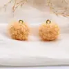 Cuentas de Bolas de Lana de Cordero Sintética de 15 mm Colgante de Bola de Felpa Esponjosa Accesorios para Joyería DIY Accesorios para el Cabello Materiales para Pendientes