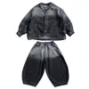 Traje de Mezclilla para Niños Primavera y Otoño 2026 Nuevo Estilo de Otoño Estilo Coreano Infantil Chaqueta Holgada Atractiva Ropa para Bebé Niño Moderna