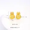 Retenção de Cor Forte Dourado Areia Acessórios DIY Urso de Pelúcia Coruja Porquinho Pingente 3D Desenho Animado Pingente Colar