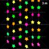 Fio de Papel Fio de Papel Fluorescente Enfeite de Pendurar Decoração de Festa de Aniversário Guirlanda de Papel Pingente Estrela de Cinco Pontas Bandeira de Fio Redonda Venda por Atacado