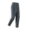 Pantalones casuales para hombre de otoño e invierno con forro polar, softshell, resistentes al agua, a prueba de viento, pantalones rectos para exteriores, pantalones deportivos cálidos de lana y seda