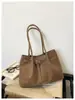 Bolsa de mano de gran capacidad con textura de moda transfronteriza, versátil para el trabajo, decoración popular, bolso de hombro casual de moda