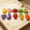 Acessórios de Patch de Resina de Frutas e Vegetais Grandes para Ímãs de Geladeira DIY Feitos à Mão, Presilhas de Cabelo e Materiais Decorativos Atacado