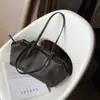 Nova Bolsa Boston Baguette Retrô Outono/Inverno 2025, Couro Bovino de Primeira Camada de Alta Qualidade, Bolsa de Ombro/Axila para o Dia a Dia