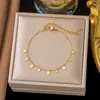 2024 Nuevo Verano Estilo Ins Joyería Colgante de Trébol Diseño de Nicho Cadena de Acero de Titanio de Gama Alta No se Desvanece