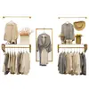 Estante de exhibición de ropa al por mayor del fabricante, perchero de pared, estante de pared para tienda de ropa de mujer, combinación de estantes para colgar ropa