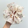 Estilo Coreano Primavera y Verano Suave Giratorio Talla Grande Estilo Chino Estampado Anillo para el Cabello de Intestino Grueso Encaje Tiara para Mujer Cuerda para el Cabello Dulce de Moda