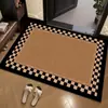Felpudo de Entrada de Barro Diatómico Vintage Absorbente Secado Rápido con Forma Especial para Puerta de Entrada Hogareño Resistente a la Suciedad Alfombra de Bajo Mantenimiento