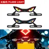 Luz de placa de motocicleta transfronteiriça parafuso triângulo olhos de demônio acessórios decorativos de motocicleta modificados universais luzes