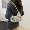 Bolsa de Ombro Estilo Doce Simples 2025 Novo Estilo Bolsa Tote Moda Simples Casual Grande Capacidade Axilar Transversal para Mulheres
