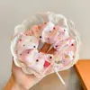 Goma para el pelo dulce floral estilo bosque para mujer, coleta suave y de alta gama estilo coreano, cuerda grande para el pelo, accesorio para el pelo de Ins, accesorio para la cabeza