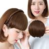 Peluca Flequillo Falso Peluca para Mujer Realista Trenzas Invisibles Diadema Flequillos Trenzas de Cabello Falsas Fluido Mar Peluca Cortina para la Cabeza