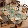 Mantel Individual de Mesa de Comedor Vintage Estilo Americano, Mantel de Mesa de Café de Cuero de Lujo Ligero y de Gama Alta, Impermeable y a Prueba de Aceite, Mantel Protector de Mesa sin Lavado