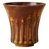 Taza Maestro Marrón-Amarillo Clásico Girada en Horno del Fabricante Taza Individual Taza de Té Taza de Té Taza de Té de Cerámica Juego de Té Kung Fu Taza de Té