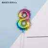 Decoración de Fiesta de Cumpleaños Ins Coreana Copyright Globo Arcoíris Vela Digital Vela para Hornear Pasteles en stock Mayoreo