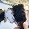 Peine Popular Europeo de Fibra de Acetato con Airbag, Parte Superior Cranial Esponjosa, Peine Masajeador para Niñas, Peine Portátil para el Hogar, Peine con Cojín de Aire para Peluquería