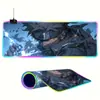 Mouse Pad Luminoso RGB Naruto Bidimensional Oversized Anime Desenho Animado Lan House Dormitório Estudante Jogo Personalização Atacado