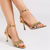 Sandálias de Salto Alto Abertas Novas da Primavera Que São Confortáveis, com um Design Simples e Estiloso, Sapatos Femininos de Salto Alto de Luxo Leve com um Visual Elegante e Gracioso