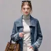 Cárdigan de punto con patrón geométrico estilo retro, nueva colección otoño/invierno 2026, corte holgado, adelgazante, de un solo botón, con cuello de solapa