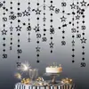 Venta Caliente Transfronteriza Adornos de Cumpleaños Decoraciones para Fiestas de Cumpleaños Colgantes para Cumpleaños 18º 16º 13º Banderines de Tira de Estrella Coloridos