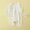Roupa de verão fina para bebê, macacão de algodão sem costura para recém-nascido, 0-6 meses, para bebês meninos e meninas, borboleta para baixo
