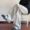 Pantalones deportivos casuales de retazos deconstruidos estilo retro americano, corte holgado, para jóvenes, talla grande, moda trendy