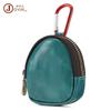 Porta-moedas de Couro Crazy Horse Carteira Pequena de Couro Genuíno para Estudantes Bolsa de Armazenamento Multifuncional Pingente com Zíper Bolsa de Moedas Porta-moedas