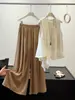 Conjunto de Camisa Chaleco sin Mangas Irregular y Pantalones de Pierna Ancha para Mujer, Diseño de Verano, Conjunto de Dos Piezas Moderno y Relajado